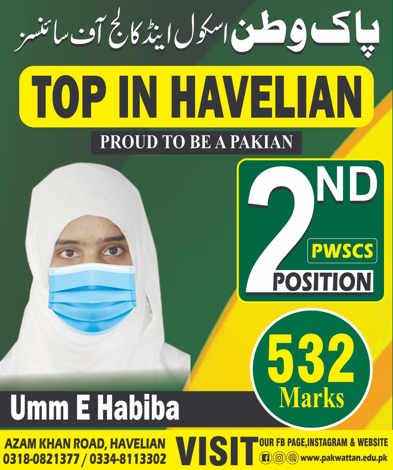 Top Positions in Havelian